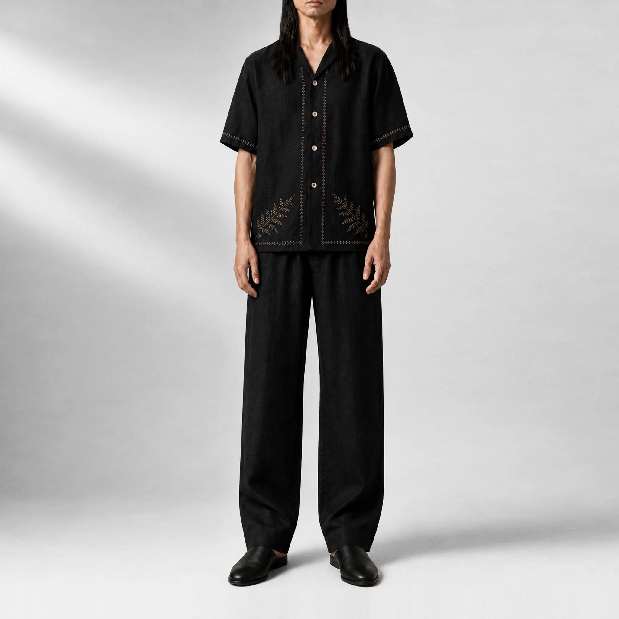 TerraLinen Wisper Gold Black