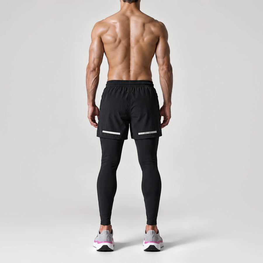 NoirLite Running Tights, back view