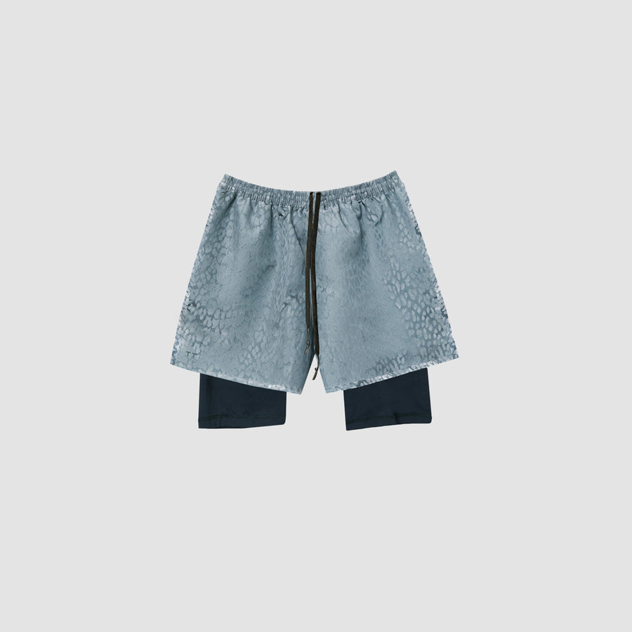 Leopard Space Running Shorts