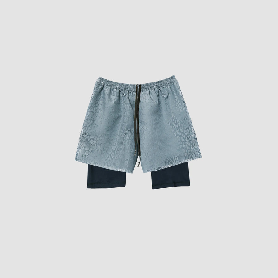 Leopard Space Running Shorts