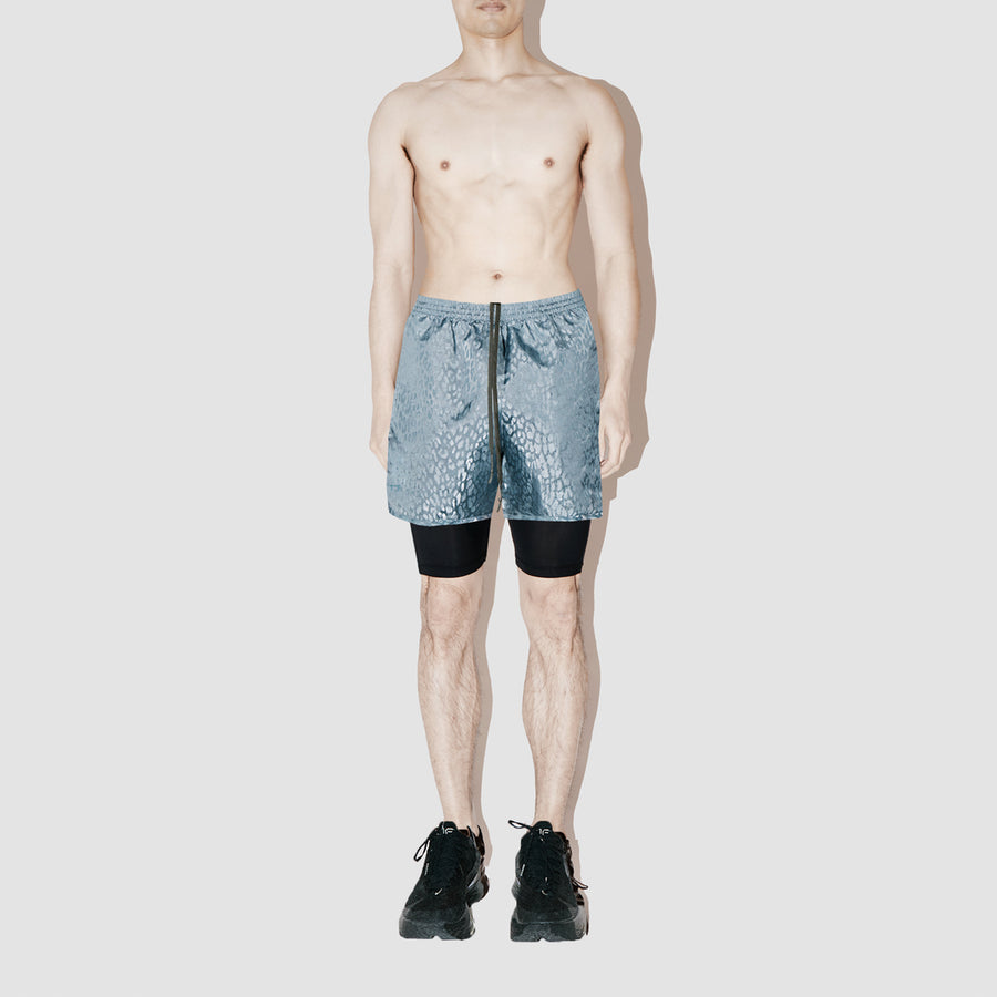 Leopard Space Running Shorts