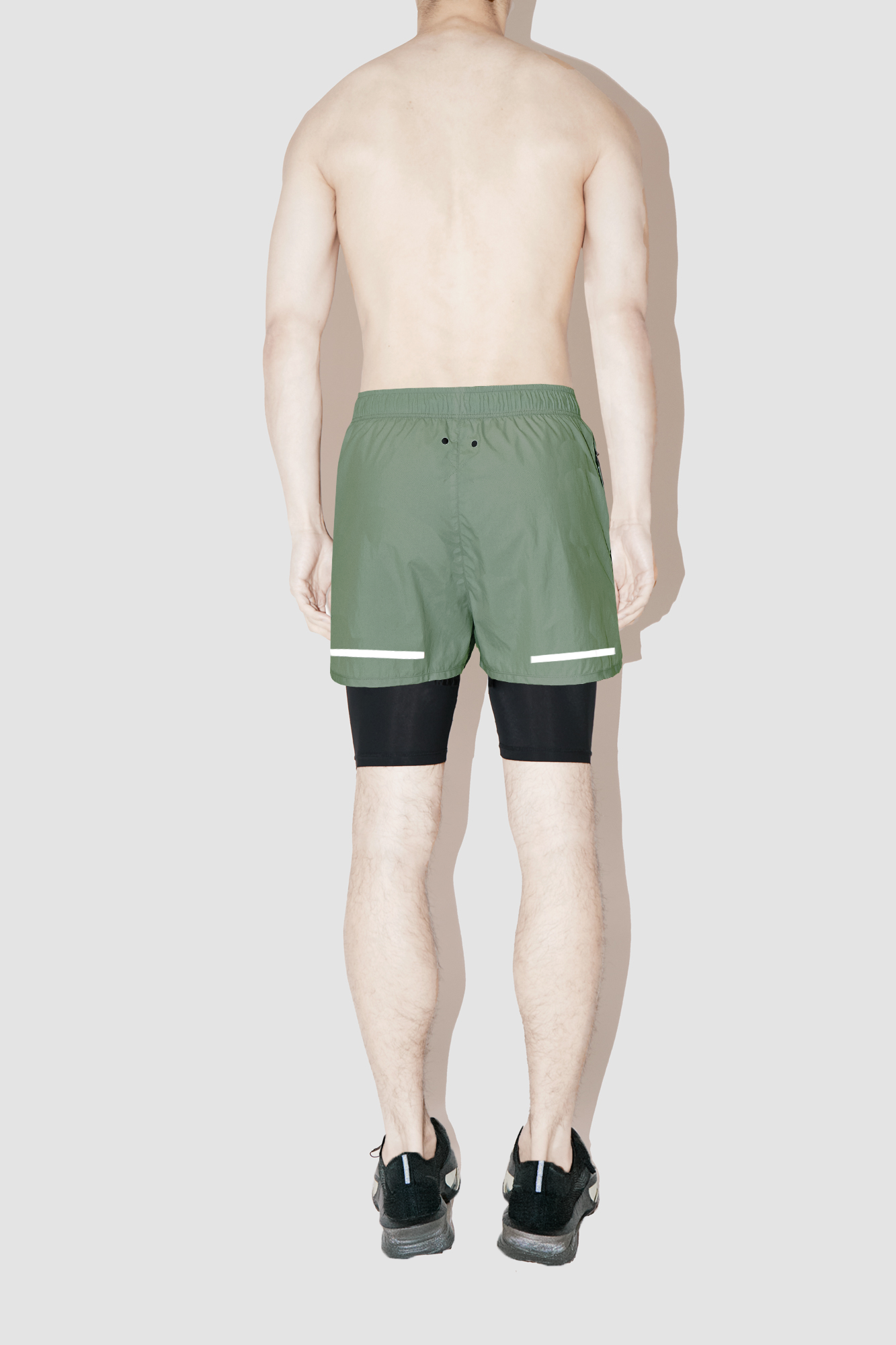 Khaki Running Shorts