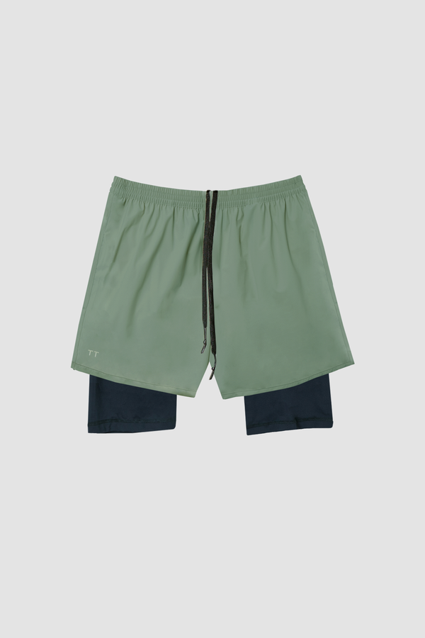 Khaki Running Shorts