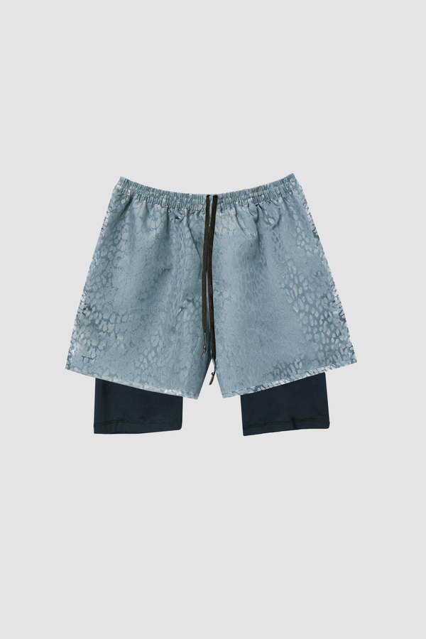 Leopard Space Running Shorts
