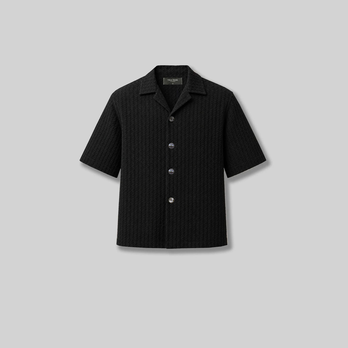 Chemise cubaine AirFlow Black Cotton