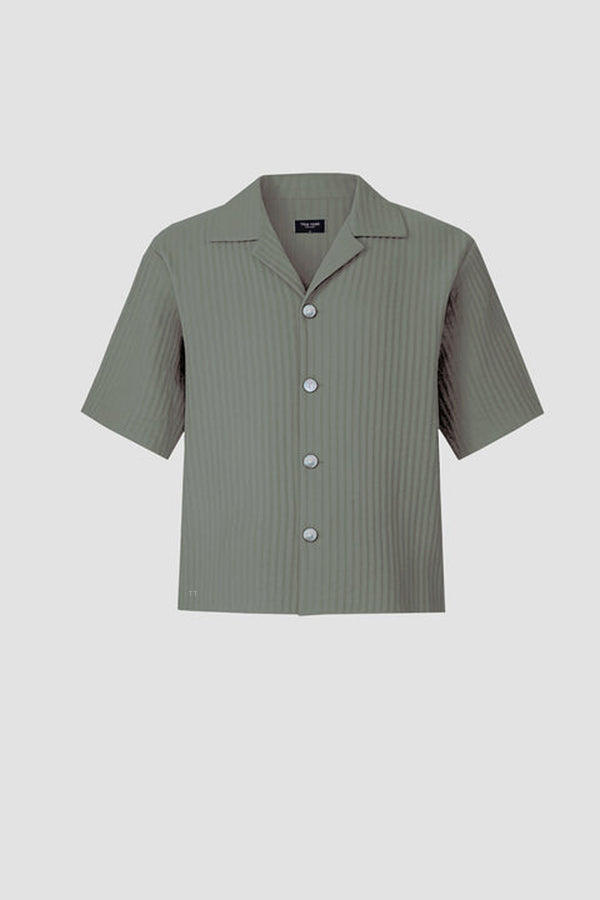 AirCloud Khaki Cotton Cuban Shirt