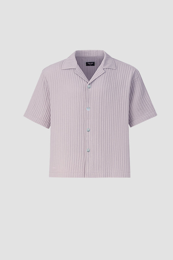 AirCloud Taupe Cotton Cuban Shirt