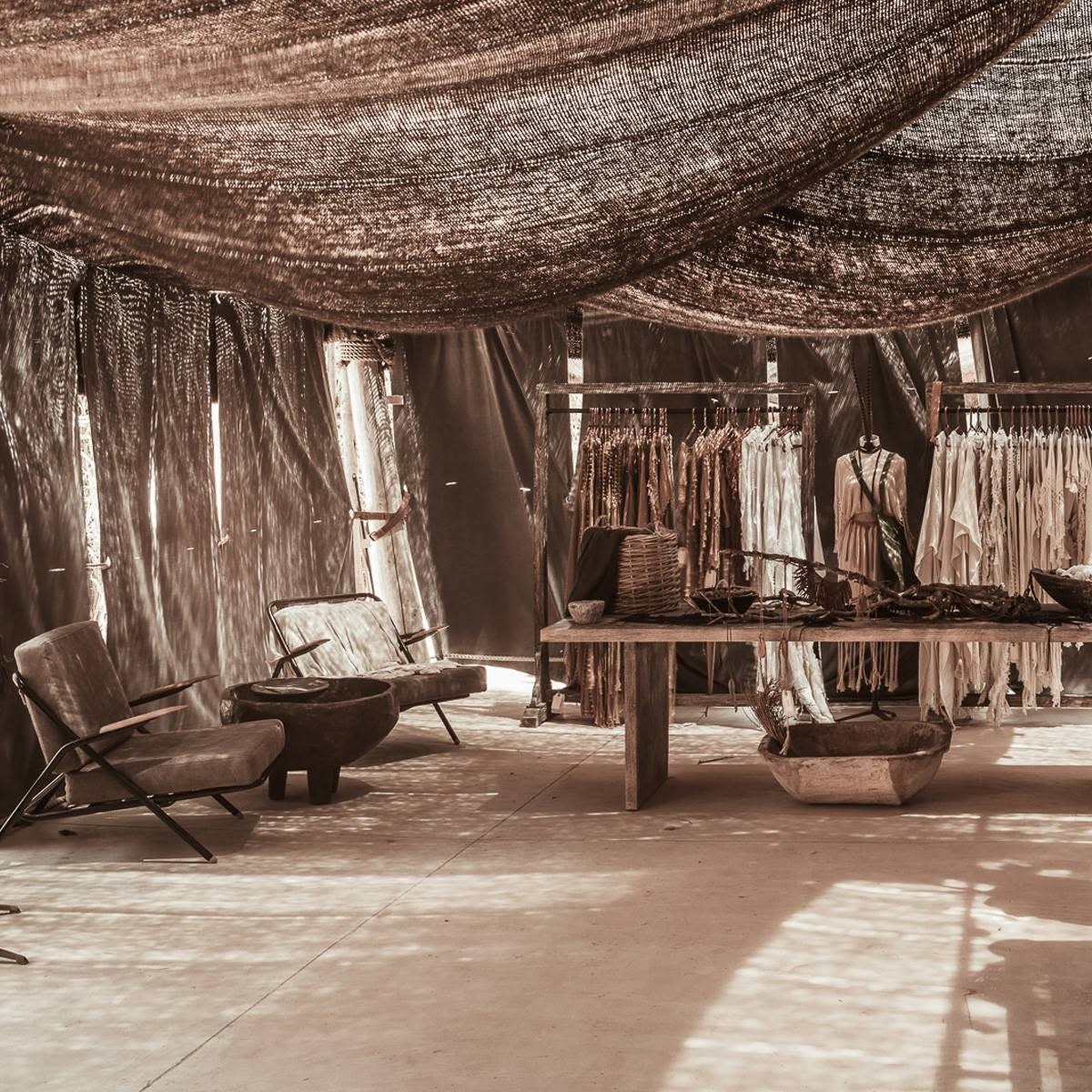 The boutique at Scorpios, Mykonos