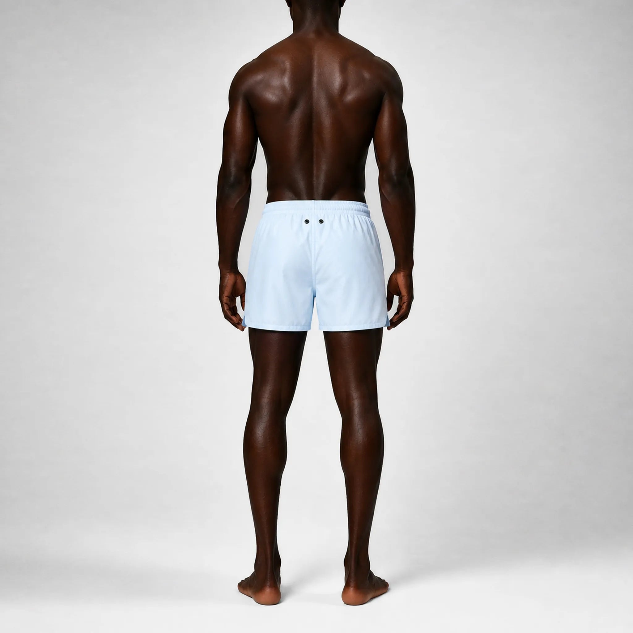 AquaSilk Sky Blue Shorter Swim Shorts