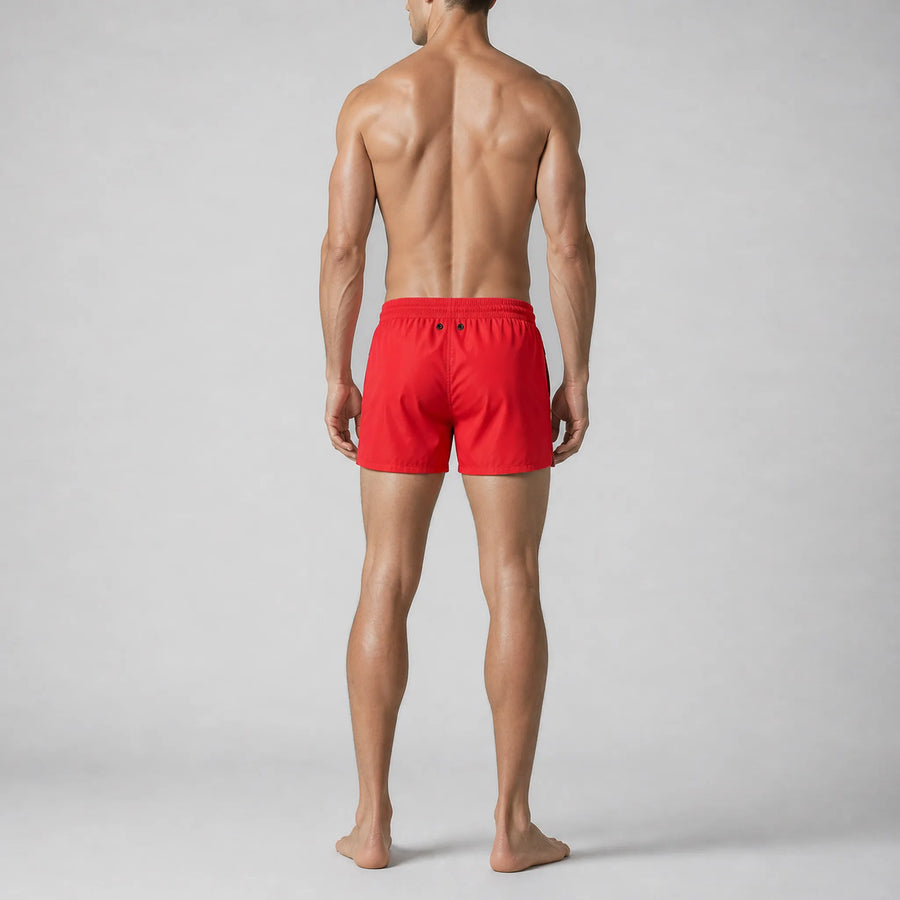 Moon Red Shorter Swim Shorts