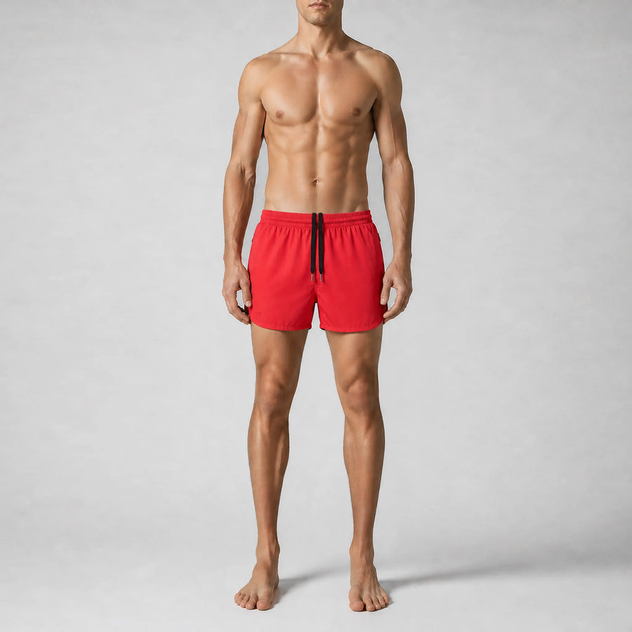 Moon Red Shorter Swim Shorts