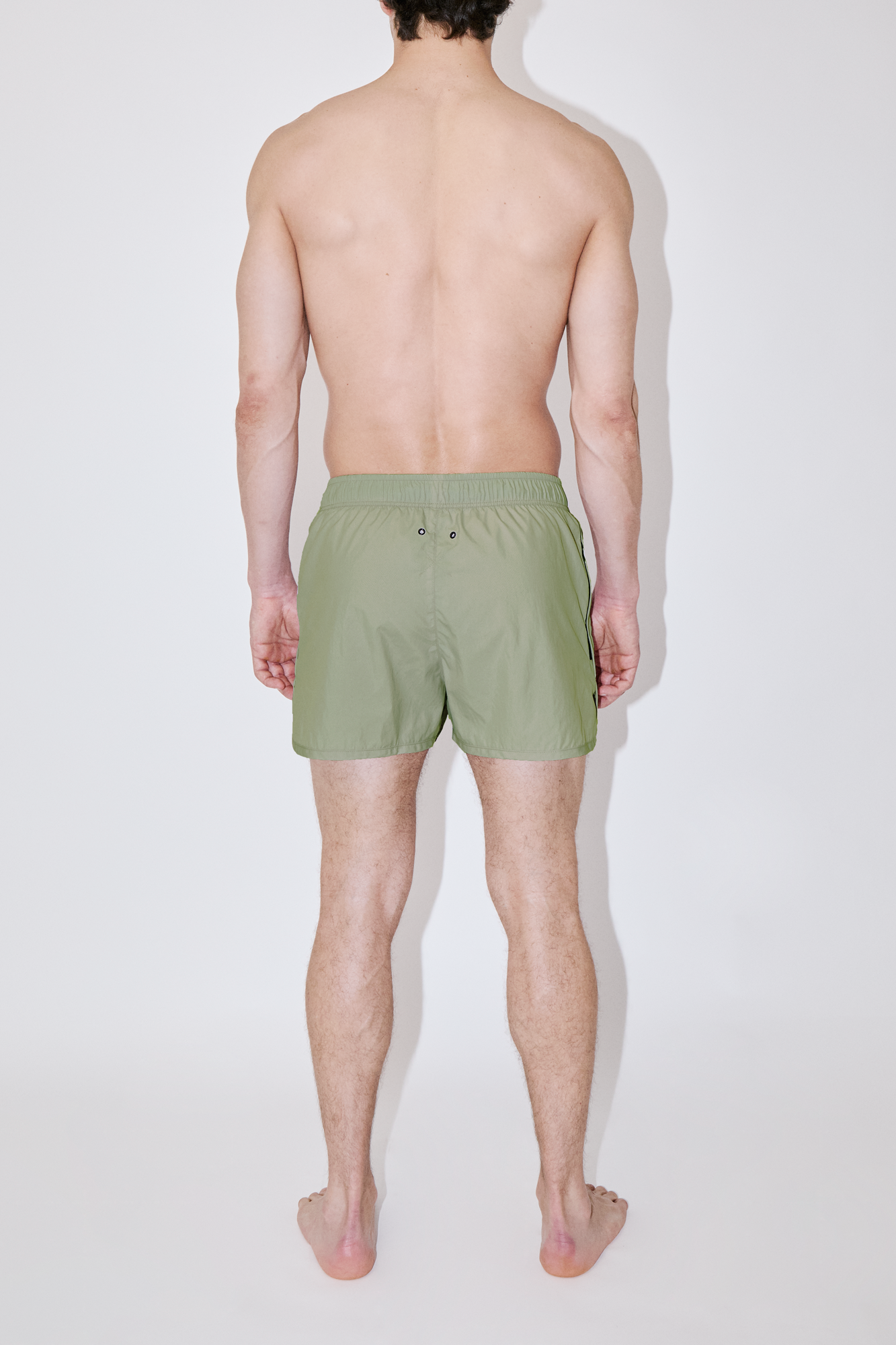 Almond Green Shorter Swim Shorts