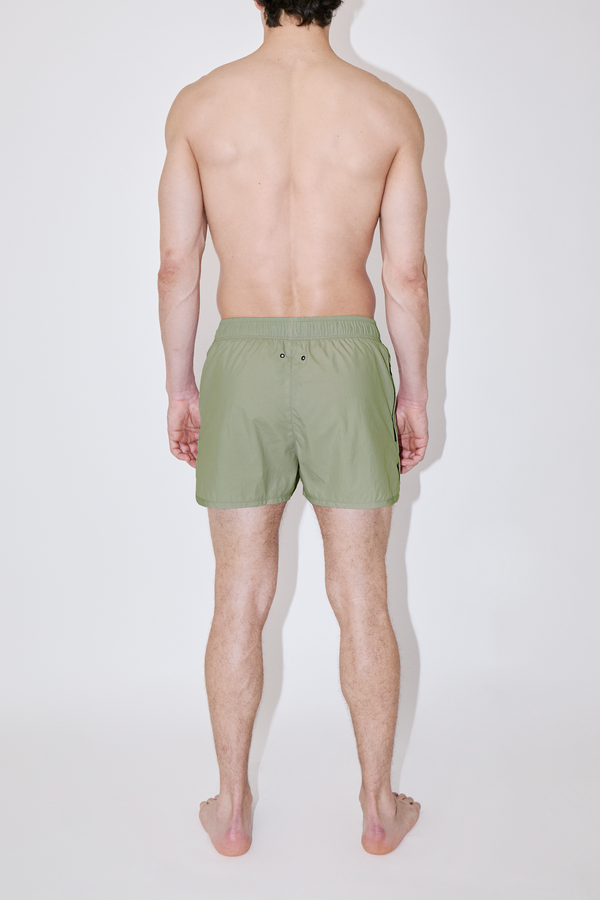 Almond Green Shorter Swim Shorts