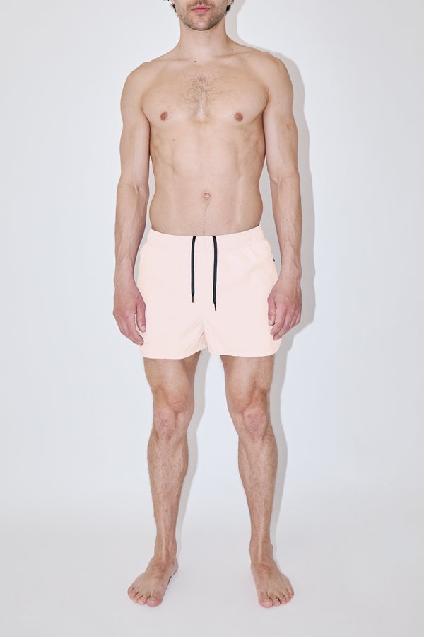 Pale Pink Shorter Swim Shorts
