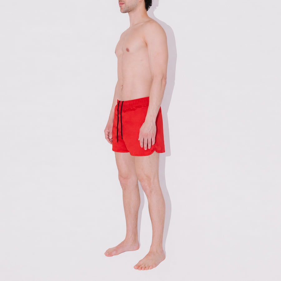 Moon Red Shorter Swim Shorts