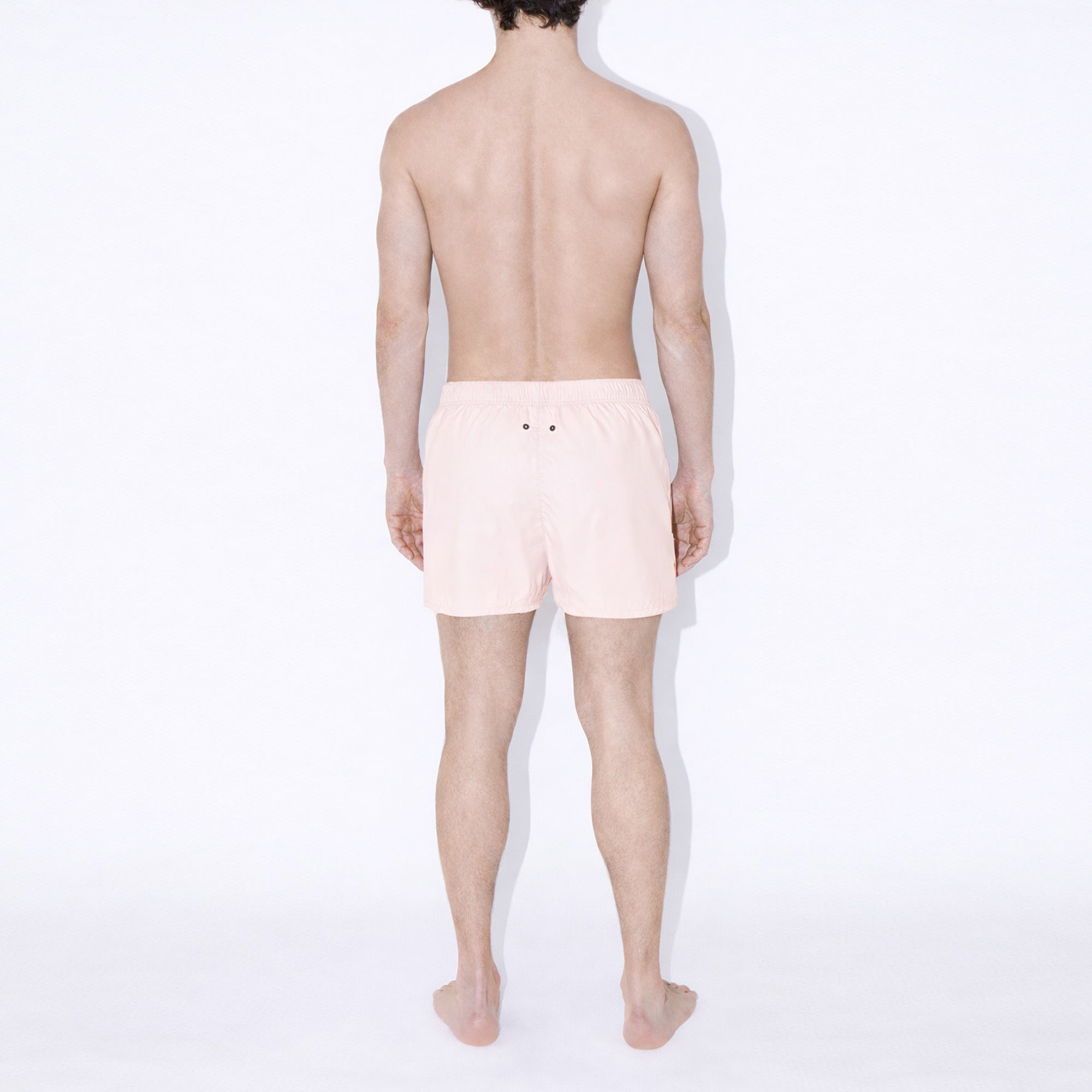 AquaSilk Pale Pink Shorter Swim Shorts