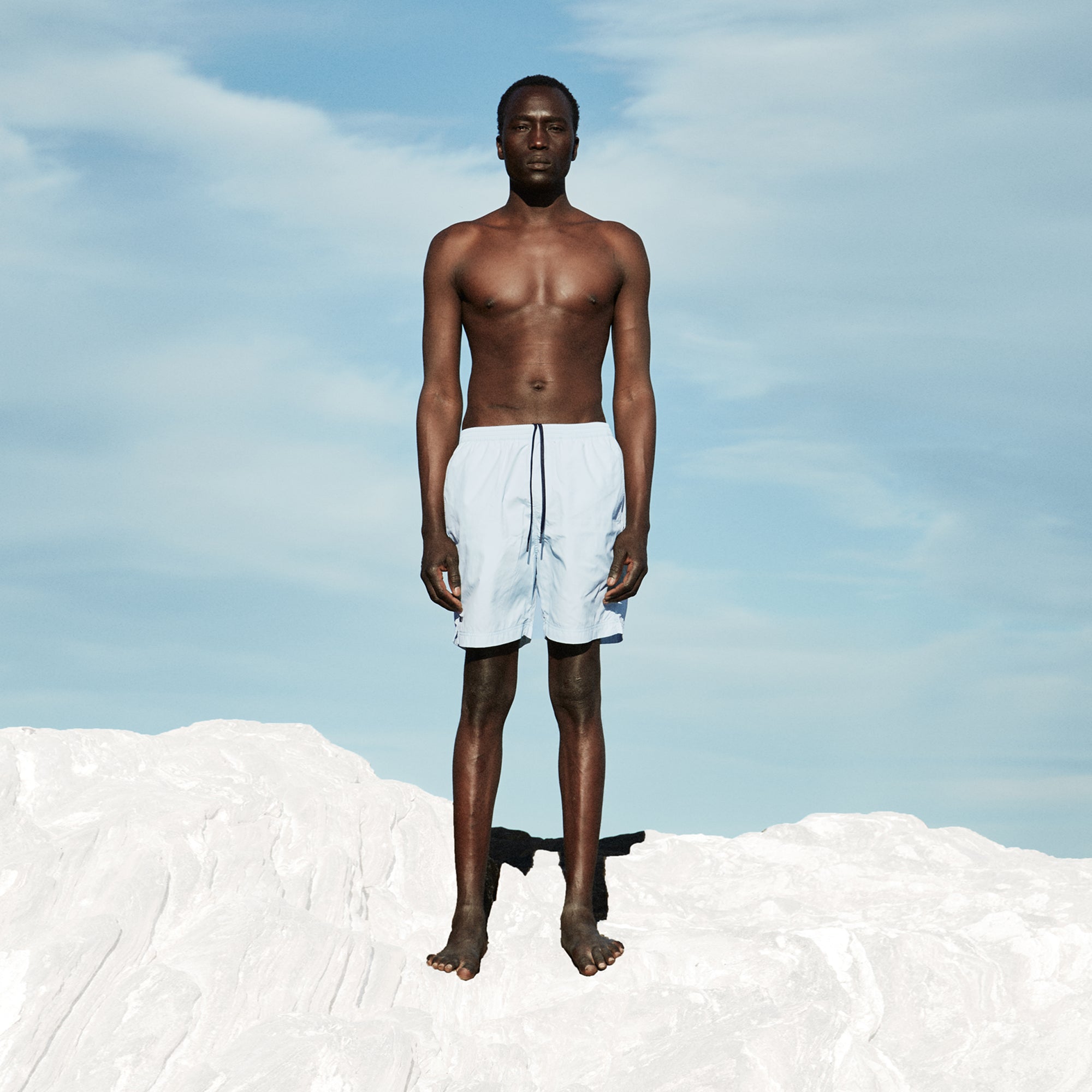 AquaSilk Sky Blue Classic Swim Shorts