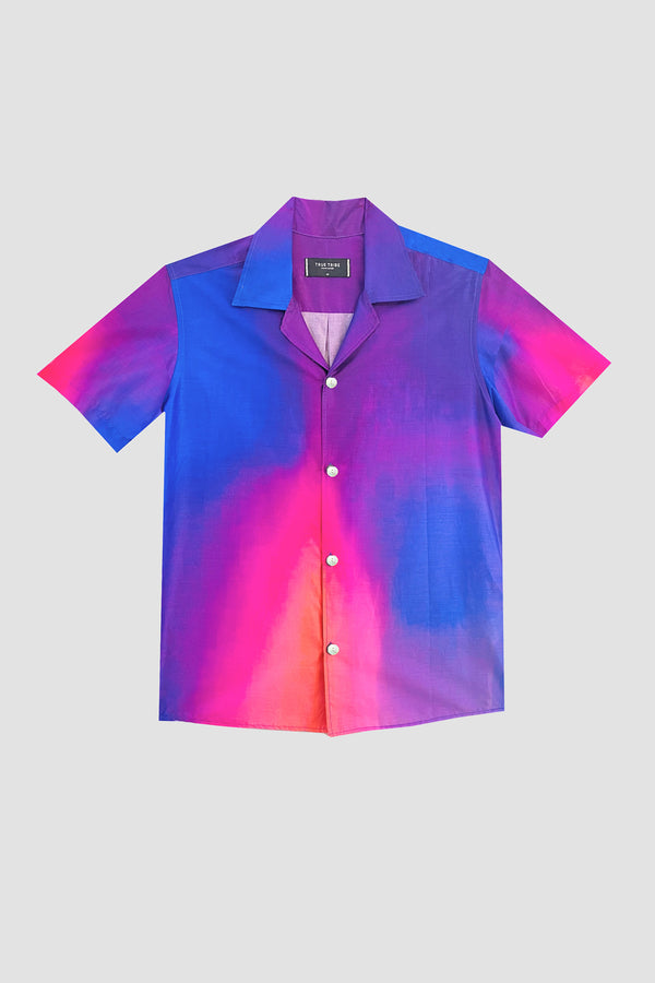 GizaFine SMOOTH COTTON SATIN RESORT SHIRT