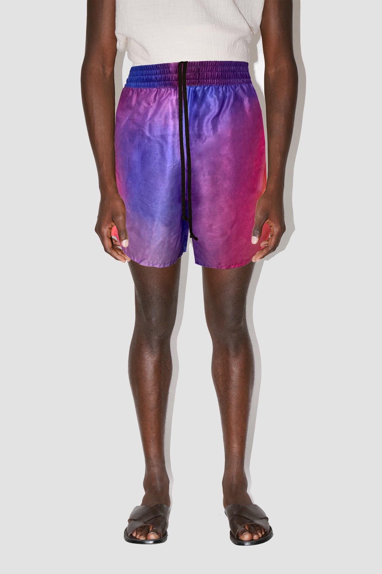 GizaFine SMOOTH COTTON SATIN LOUNGE SHORTS