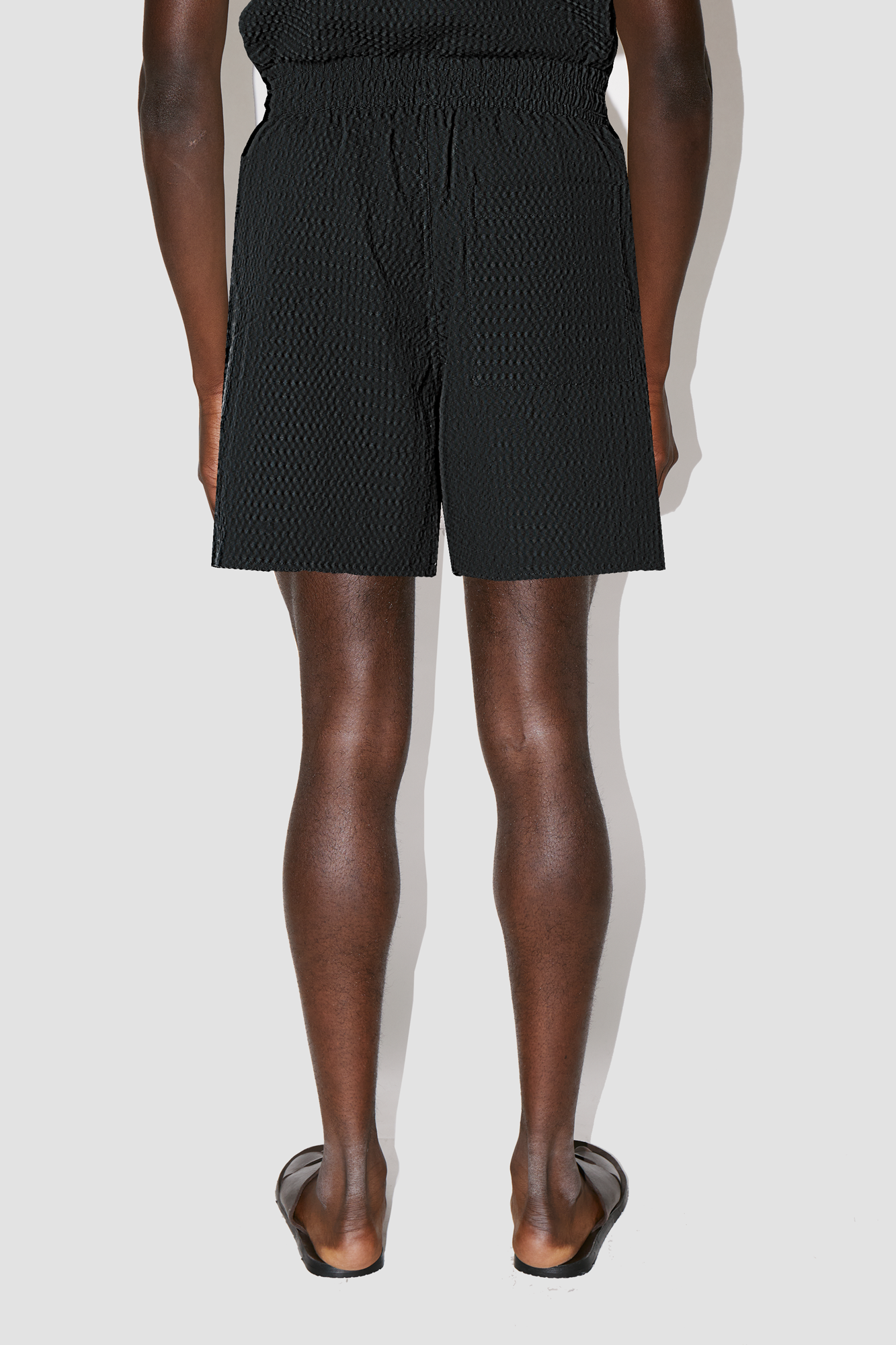 AirFlow BLACK COTTON LOUNGE SHORTS