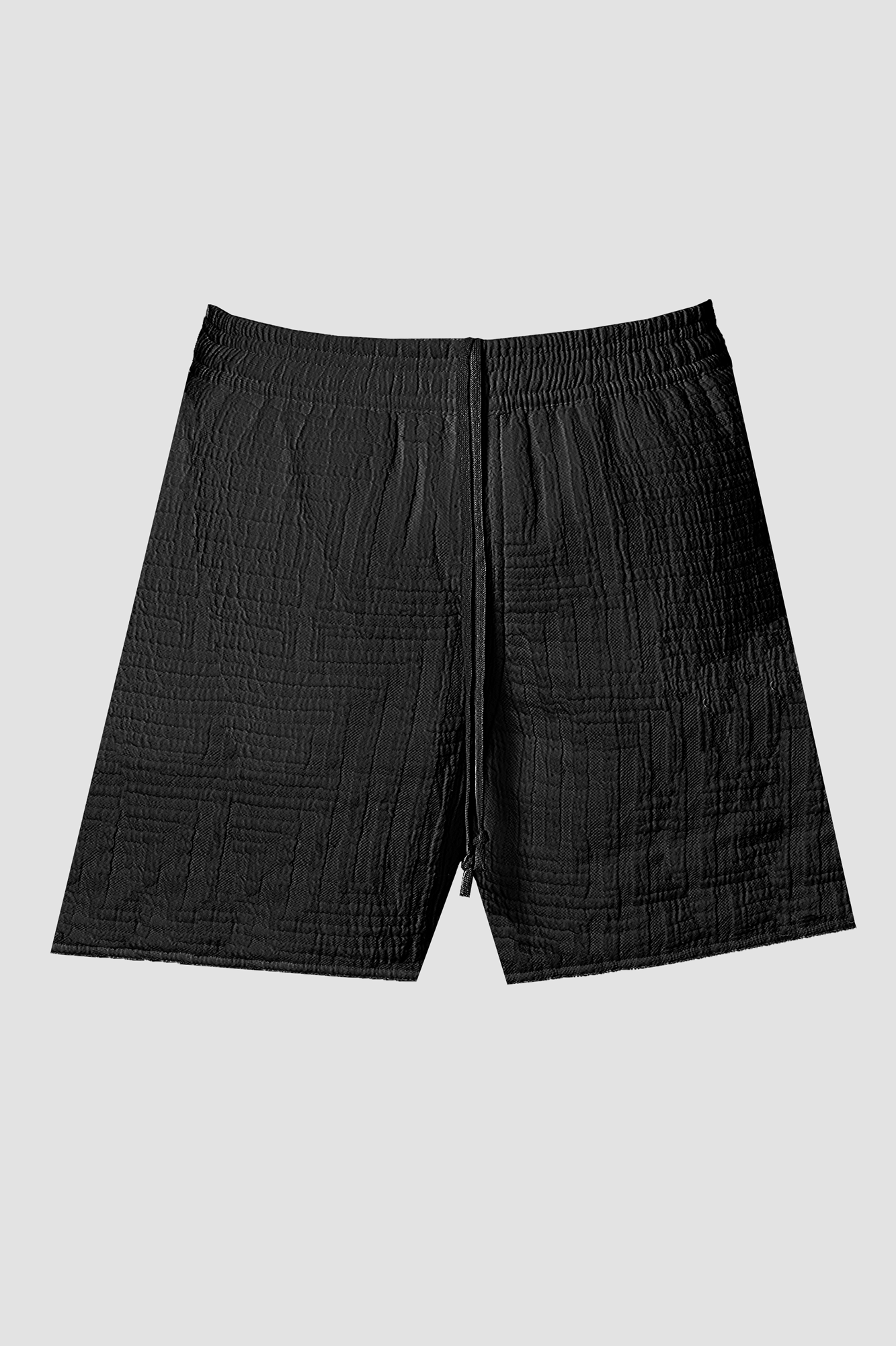 AirMaize BLACK COTTON LOUNGE SHORTS