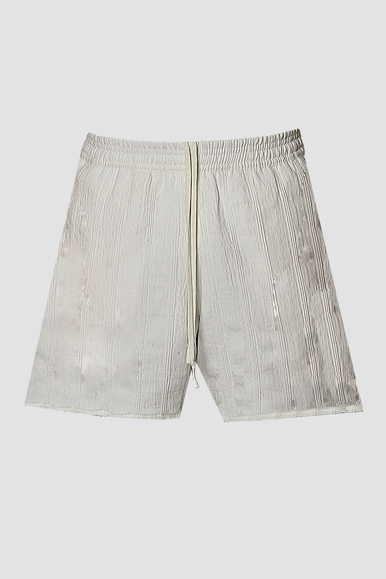 AirWeave ANTIQUE WHITE COTTON LOUNGE SHORTS