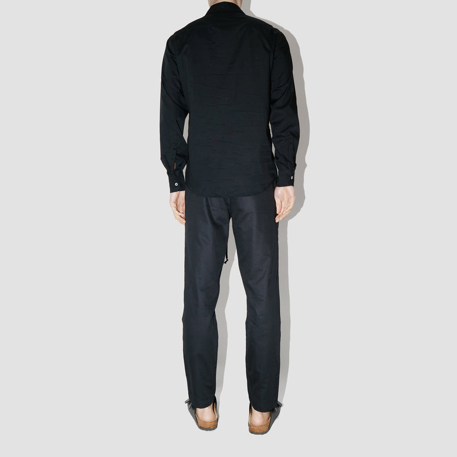 SmoothWeave Black Micro Twill Classic Shirt