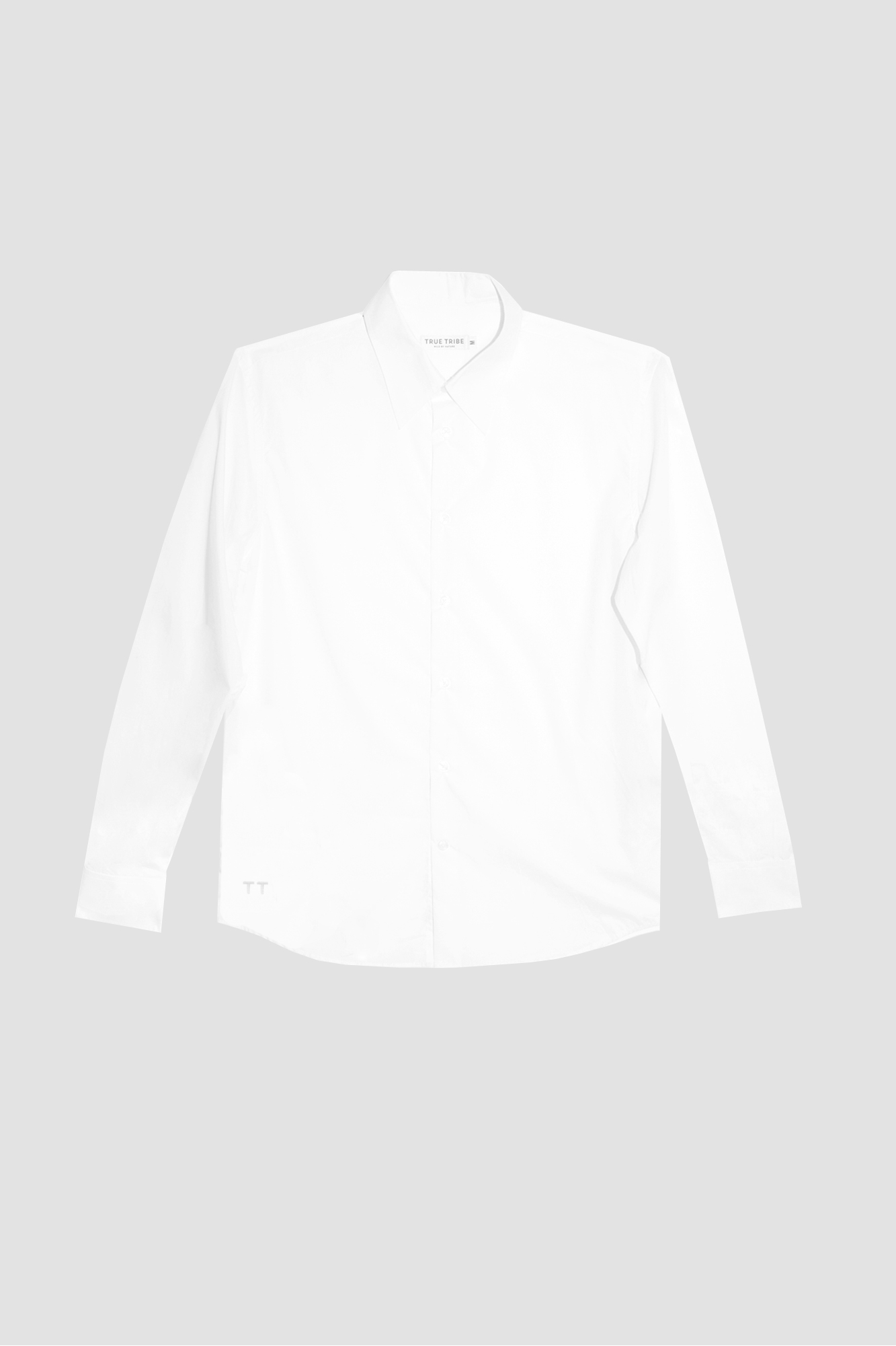 BreathAir White Cotton Voile Oversized Shirt