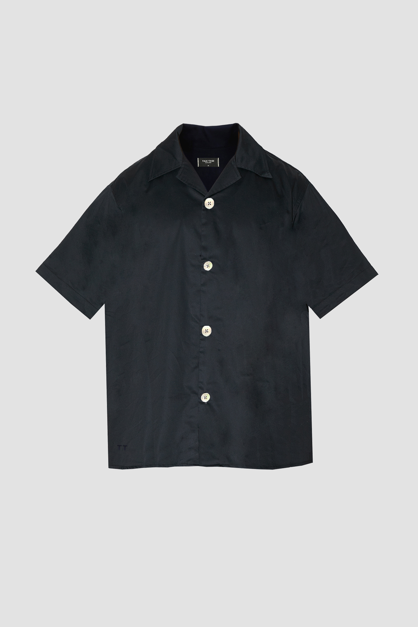 SmoothWeave Black Micro Twill Resort Shirt