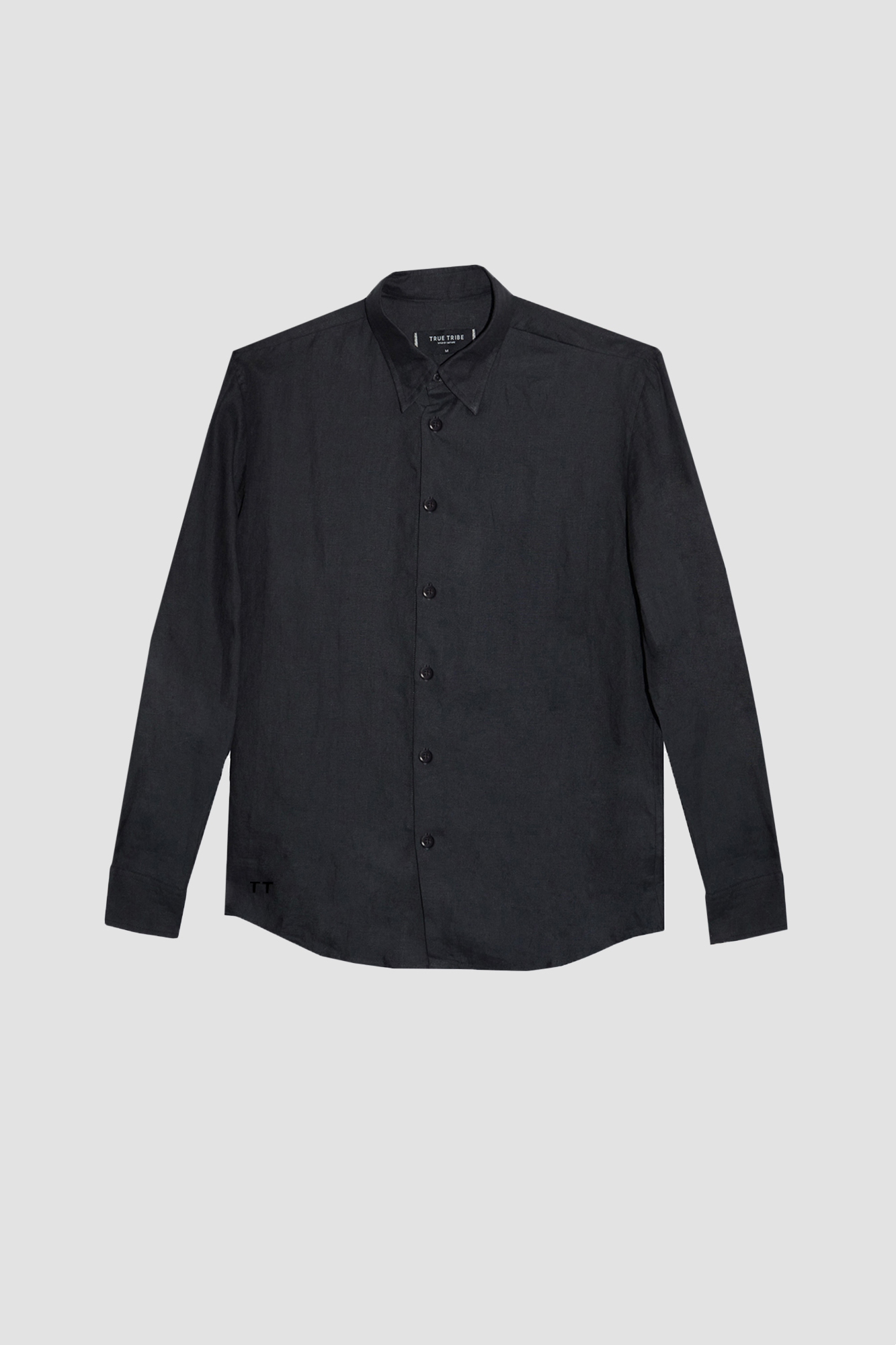 TerraLinen Black Classic Shirt