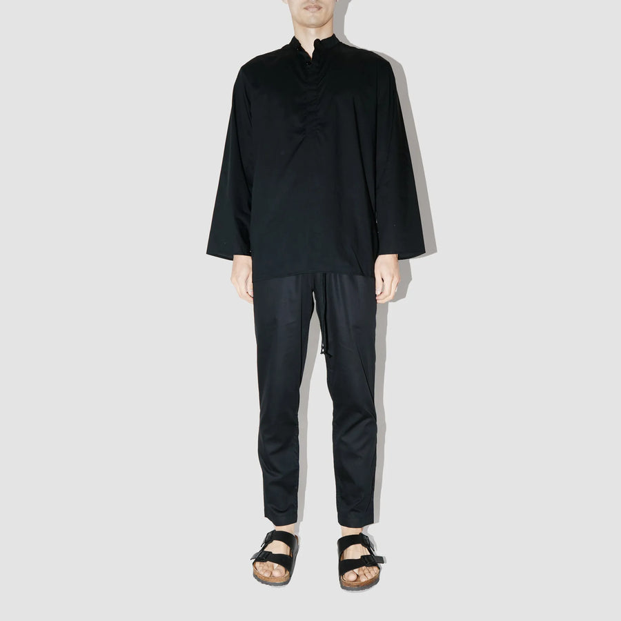 SmoothWeave Black Micro Twill Kurta