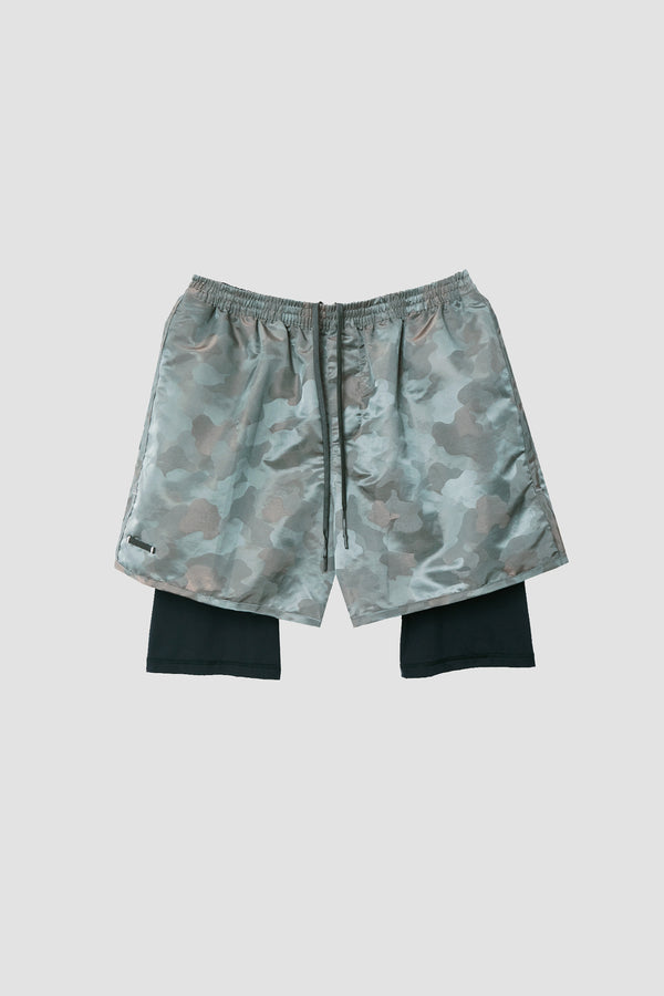 Camo Grigio Running Shorts