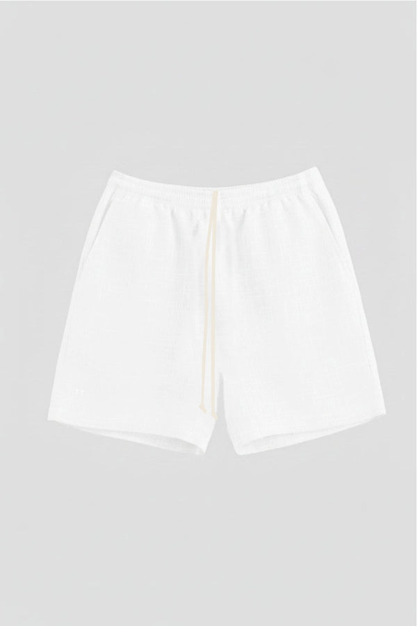 TerraLinen White Classic Shorts