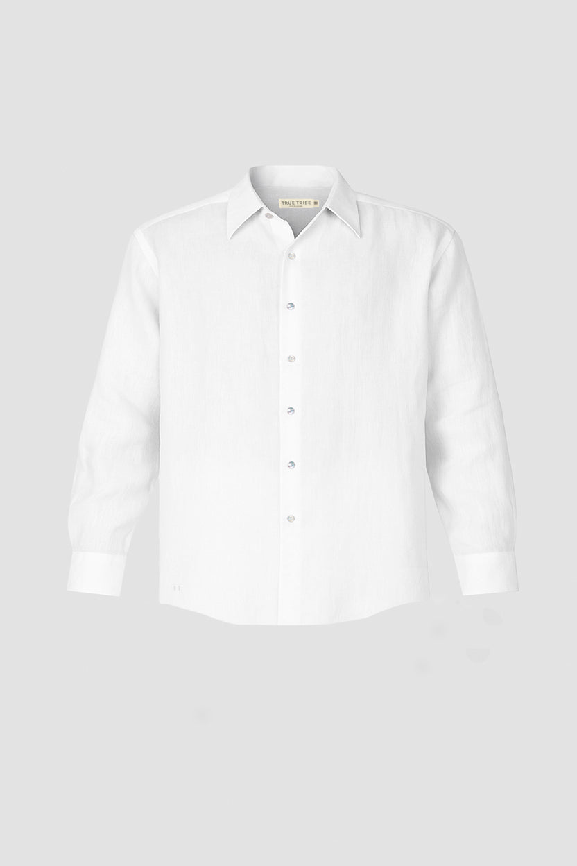 TerraLinen White Oversized Shirt