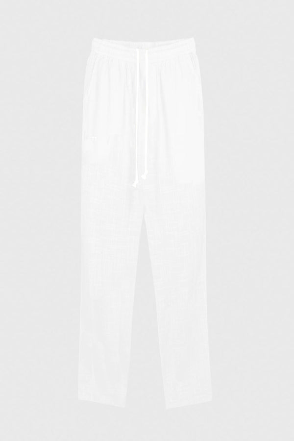 TerraLinen White Classic Pants
