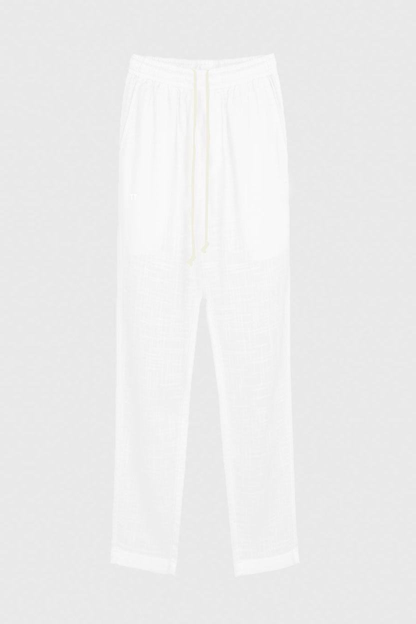 TerraLinen White Classic Pants