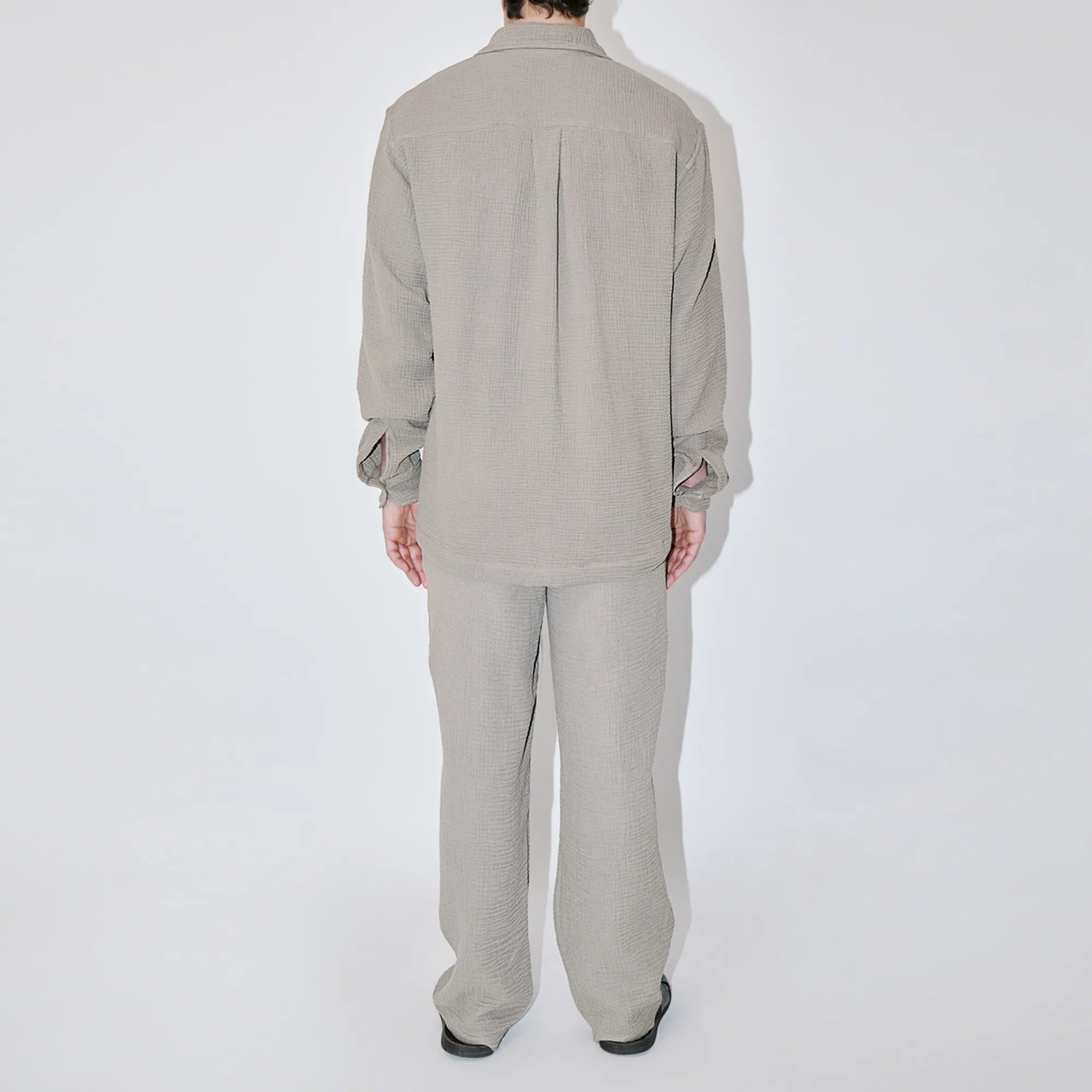AngelWeave Sand Gauze Long Sleeve Resort Shirt