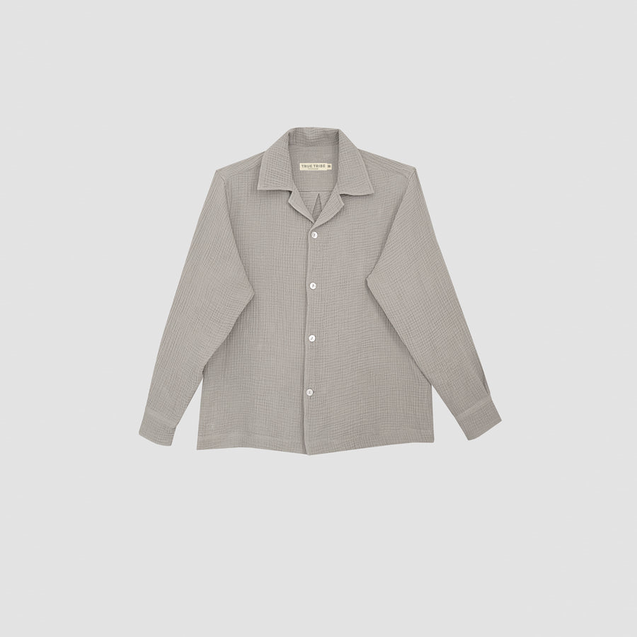 AngelWeave Sand Gauze Long Sleeve Resort Shirt