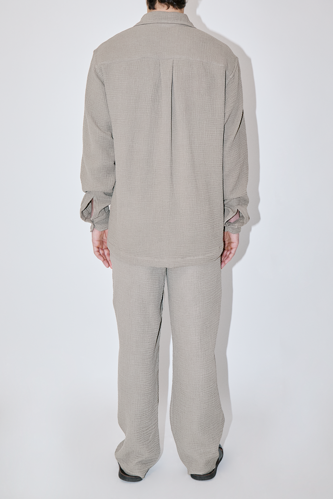 AngelWeave Sand Gauze Long Sleeve Resort Shirt