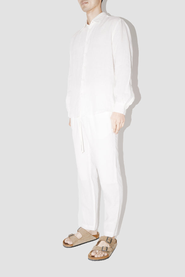 TerraLinen WHITE CLASSIC SHIRT