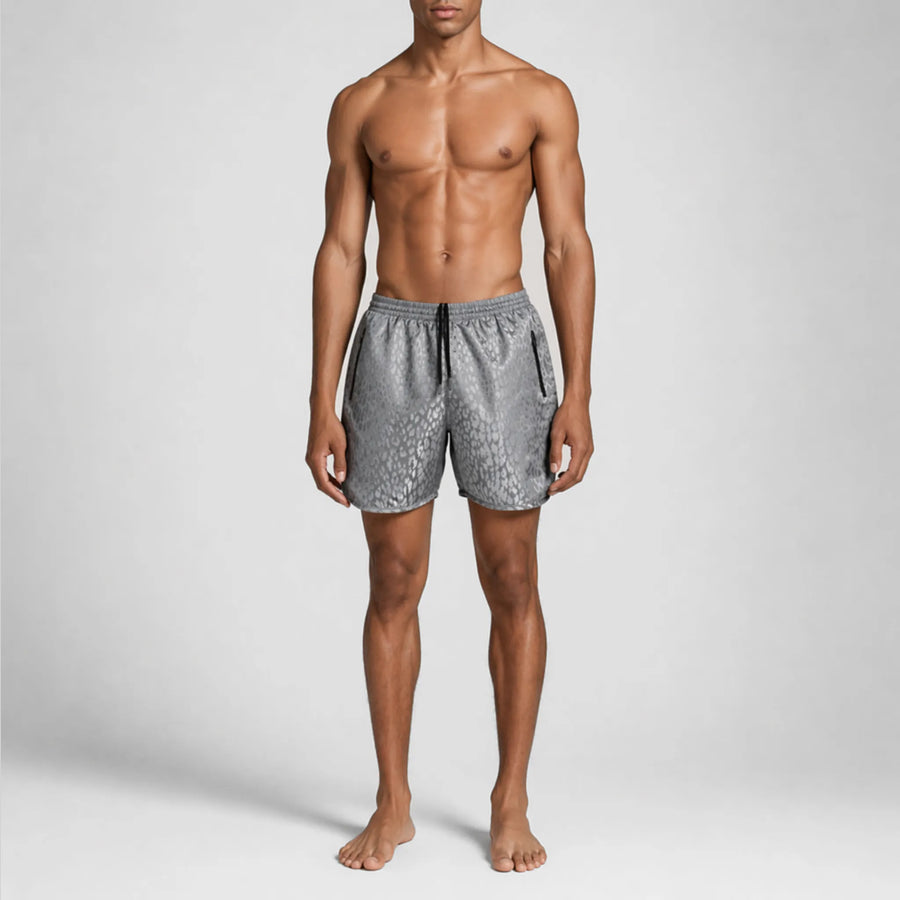 Leopard Space Active Swim Shorts