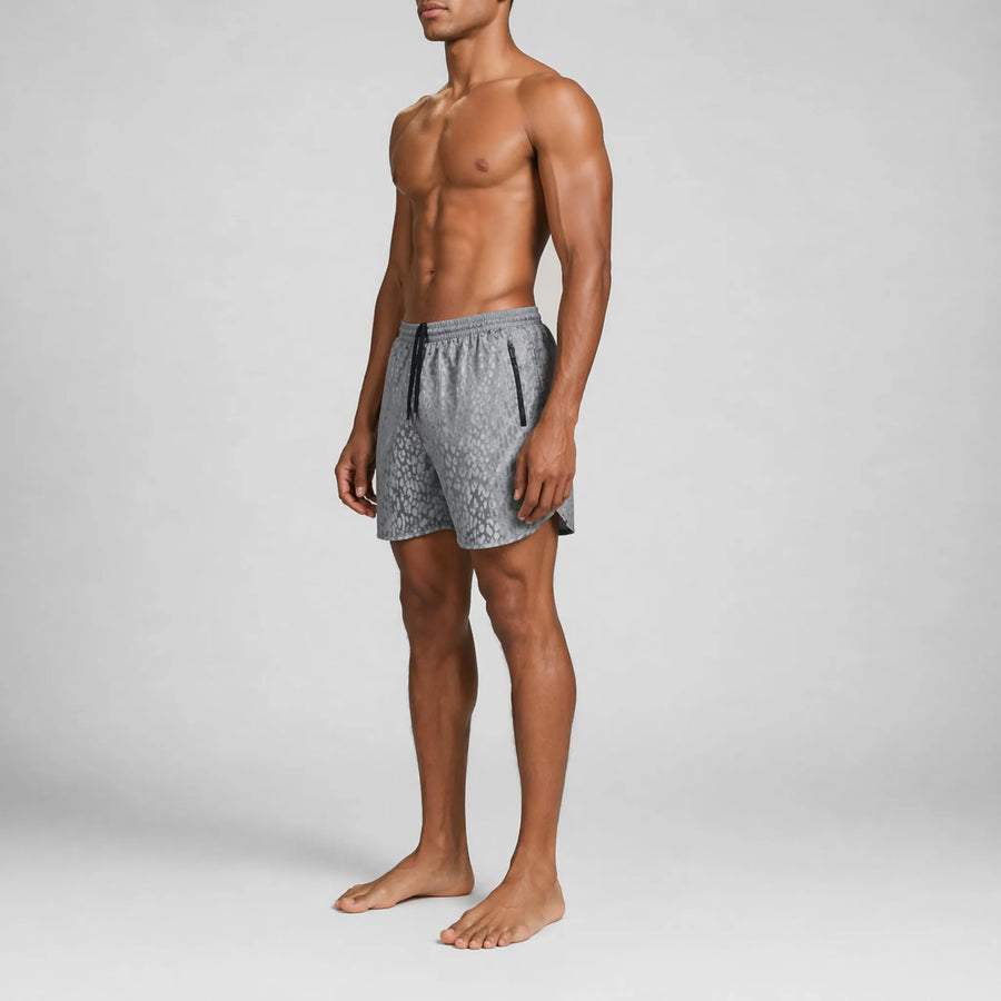 Leopard Space Active Swim Shorts