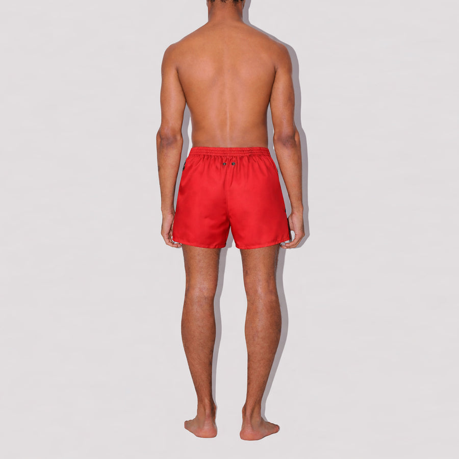 Furious Red Shorter Swim Shorts