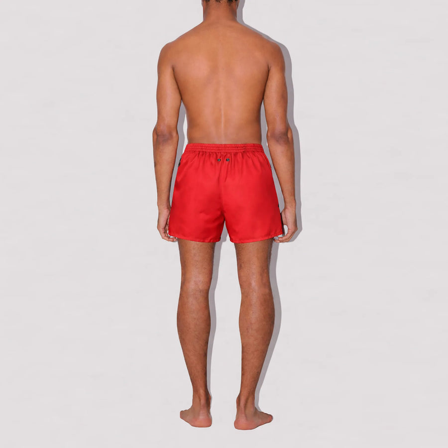 Furious Red Shorter Swim Shorts