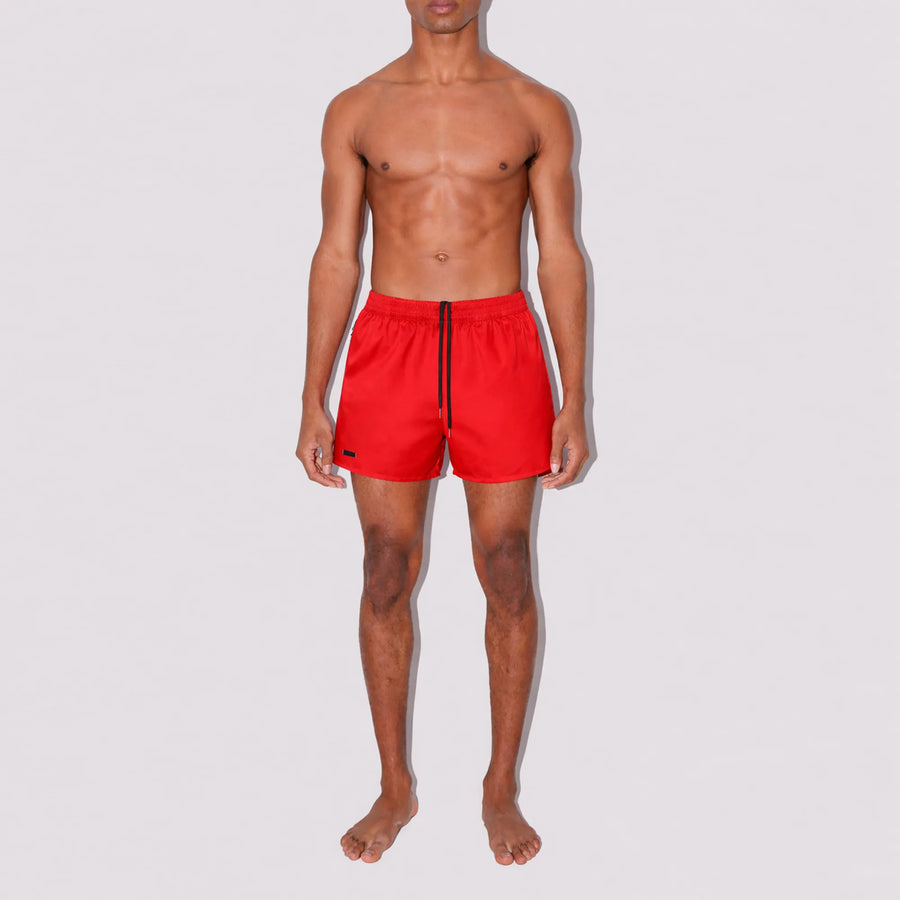 Furious Red Shorter Swim Shorts