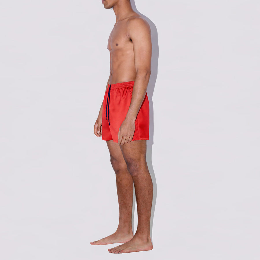 Furious Red Shorter Swim Shorts