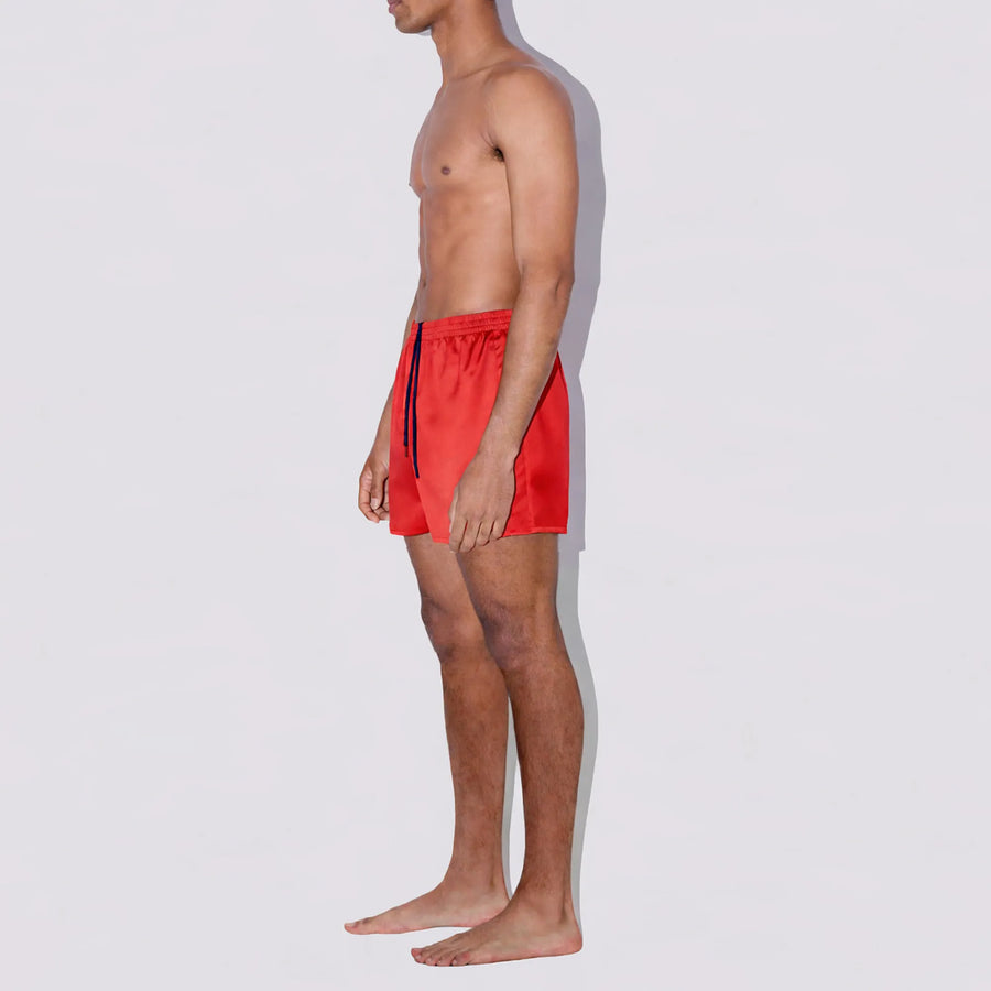 Furious Red Shorter Swim Shorts
