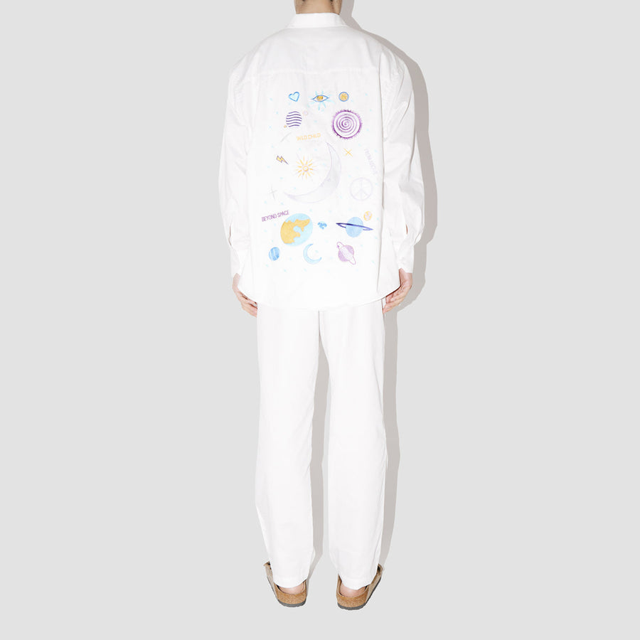 Wild Child White Oversized Shirt