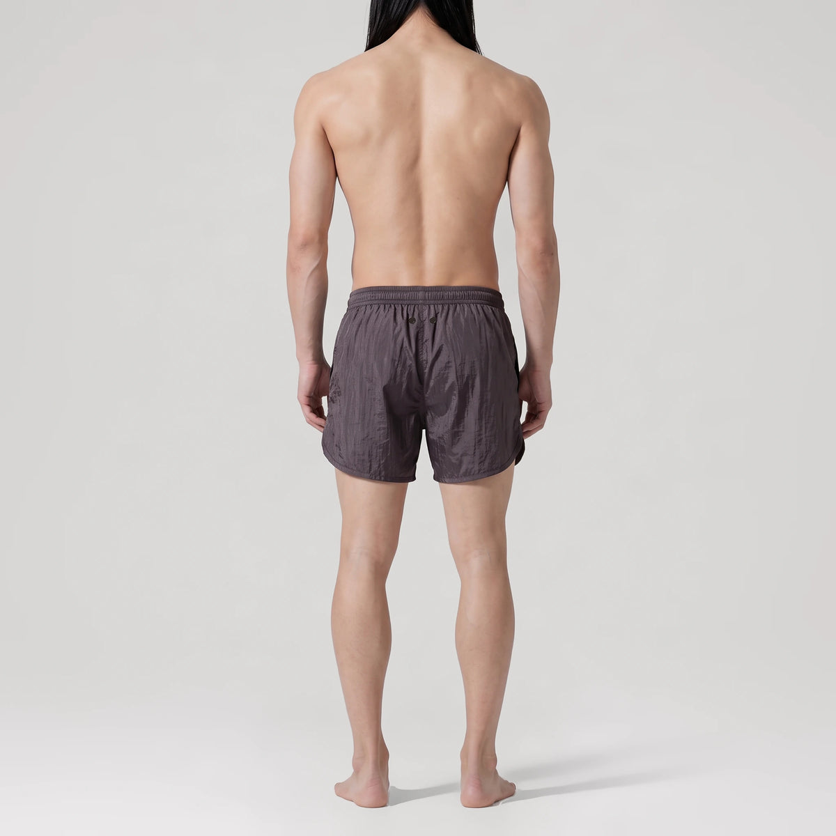 Black Solar Active Swim Shorts, back view