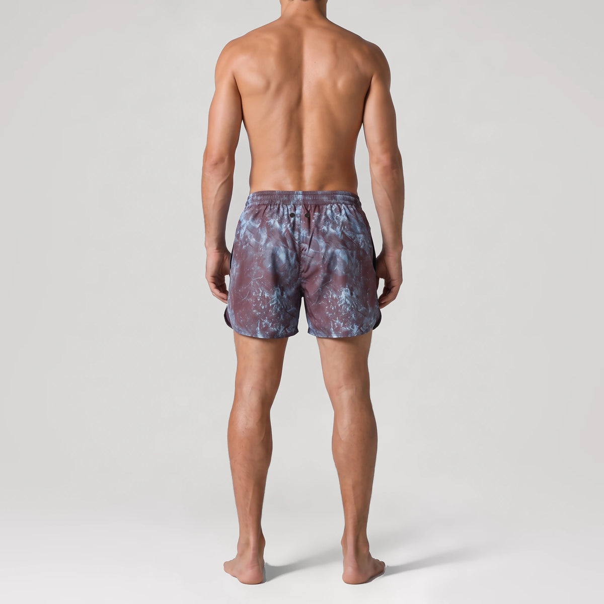 Chrome Print Active Swim Shorts, back view